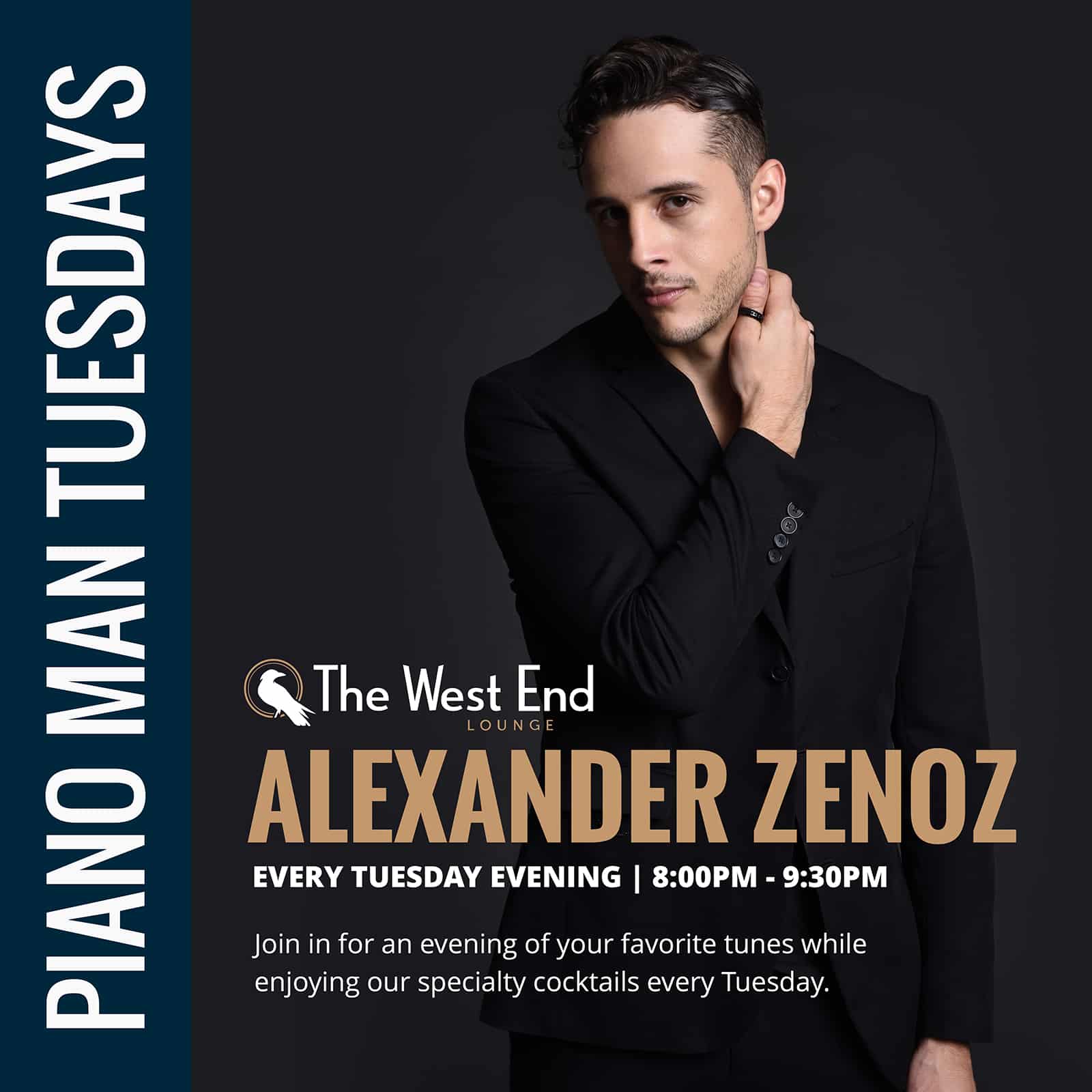 Piano Man Tuesdays | Alexander Zenoz
